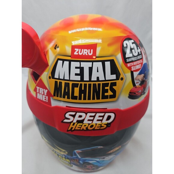 Metal Machines Speed Heroes Red by Zuru 20+ Surprises Build Your Car - Picture 2 of 12